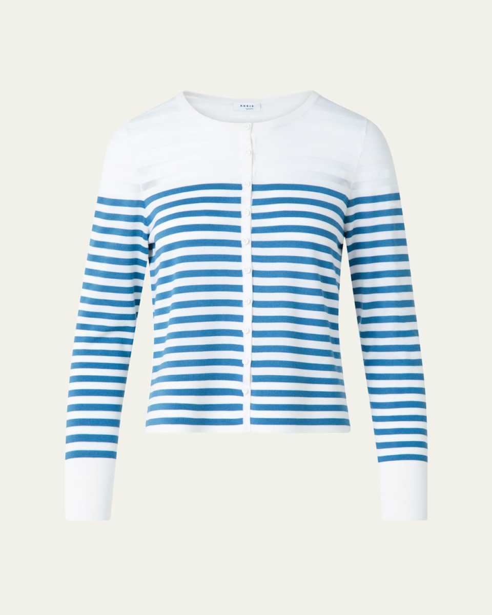 Kodak Stripes Merino Wool Cardigan